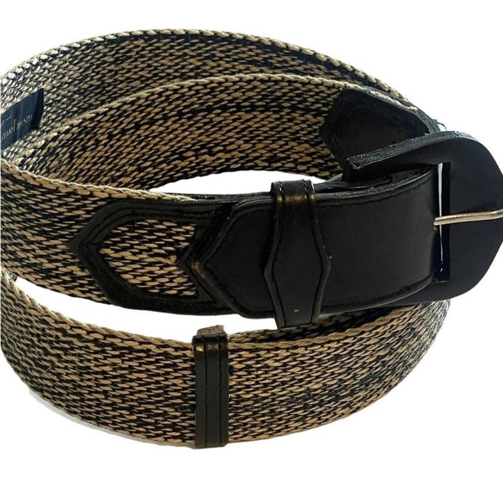 Stylish Black and Tan Men's Belt